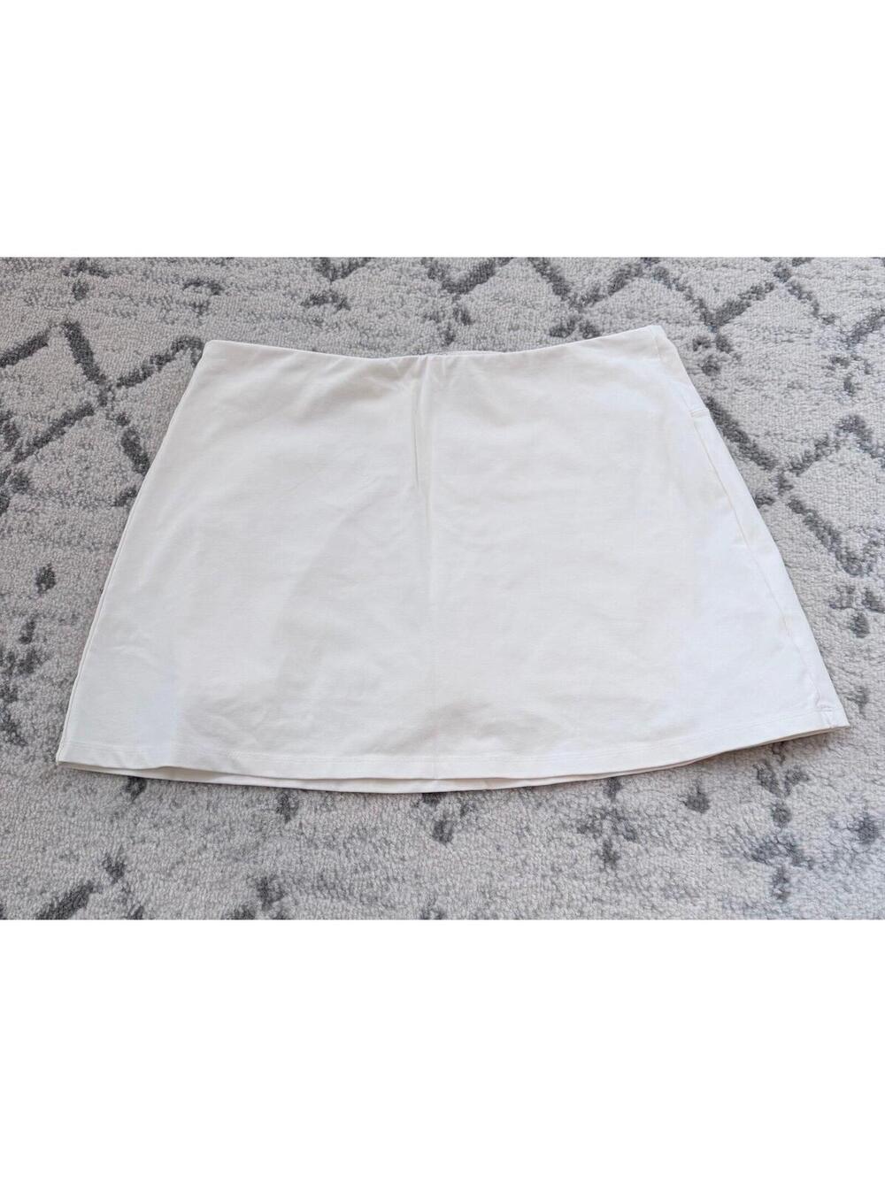 NWT CALIA by Carrie Underwood Essential High Rise Mini Skort XL Unbleached